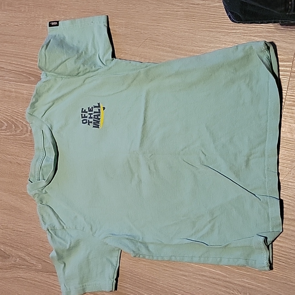 Vans tshirt green size 6
